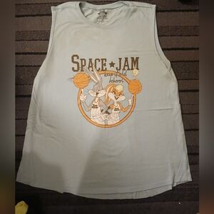 LIKE NEW SpacLe Jam Graphic Tank Top - Light Blue SZ.XL
